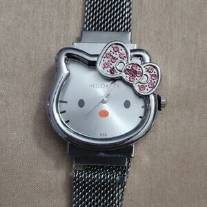 Hello Kitty Sanrio silver adjustable magnetic watch